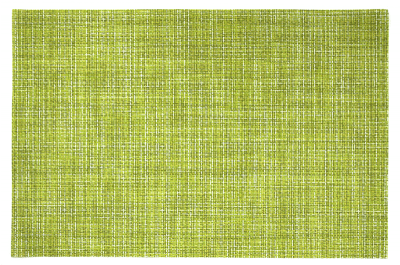 Правоъгълна подложка за хранене 45 x 30 см WOVEN PVC, зелен цвят, 6 броя