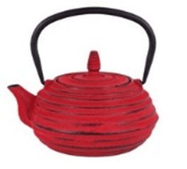 Червен чугунен чайник