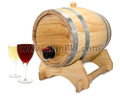 Дървено буре с пълнител за вино 5 литра, Vin Bouquet Испания
