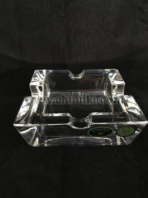 Кристален пепелник с 4 канала - 10 x 10 см, Bohemia Crystal