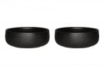 Керамични купички Robuste 2 броя, Ø 14,5 см, черен мат с повърхност стил чугун MAKU, Tammer Brands Финландия