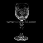 Виолета кристални чаши за ракия на столче 75 мл, Zawiercie Crystal